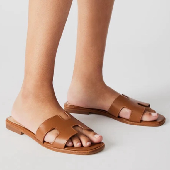 Steve Madden Hadyn Cognac Leather Sandals Womens Size 7.5 - Picture 2 of 9